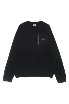 black-crewneck-fleece-sweatshirt-sportswear