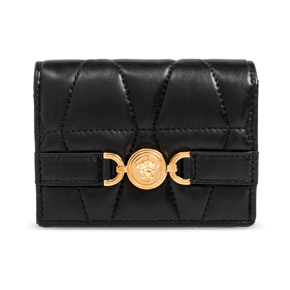 Versace Gewatteerde Portemonnee Black Dames