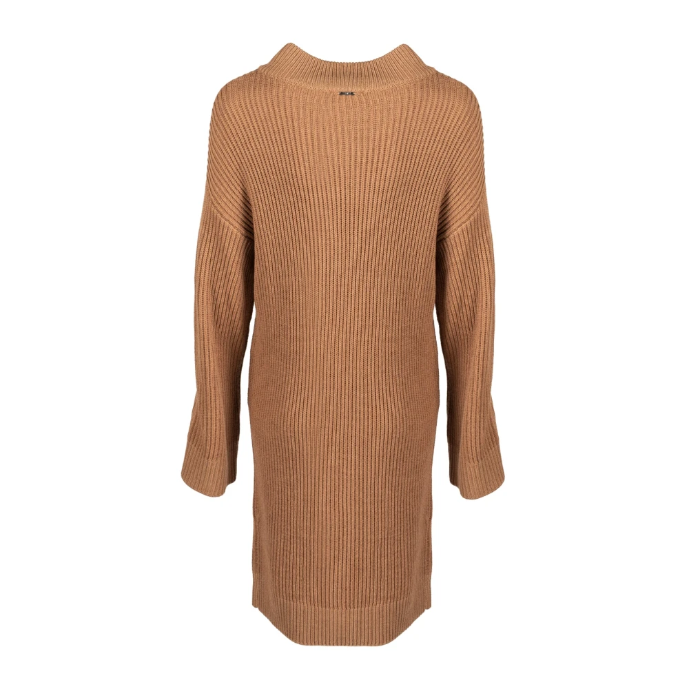 Liu Jo Elegante Midi Jurk Brown Dames