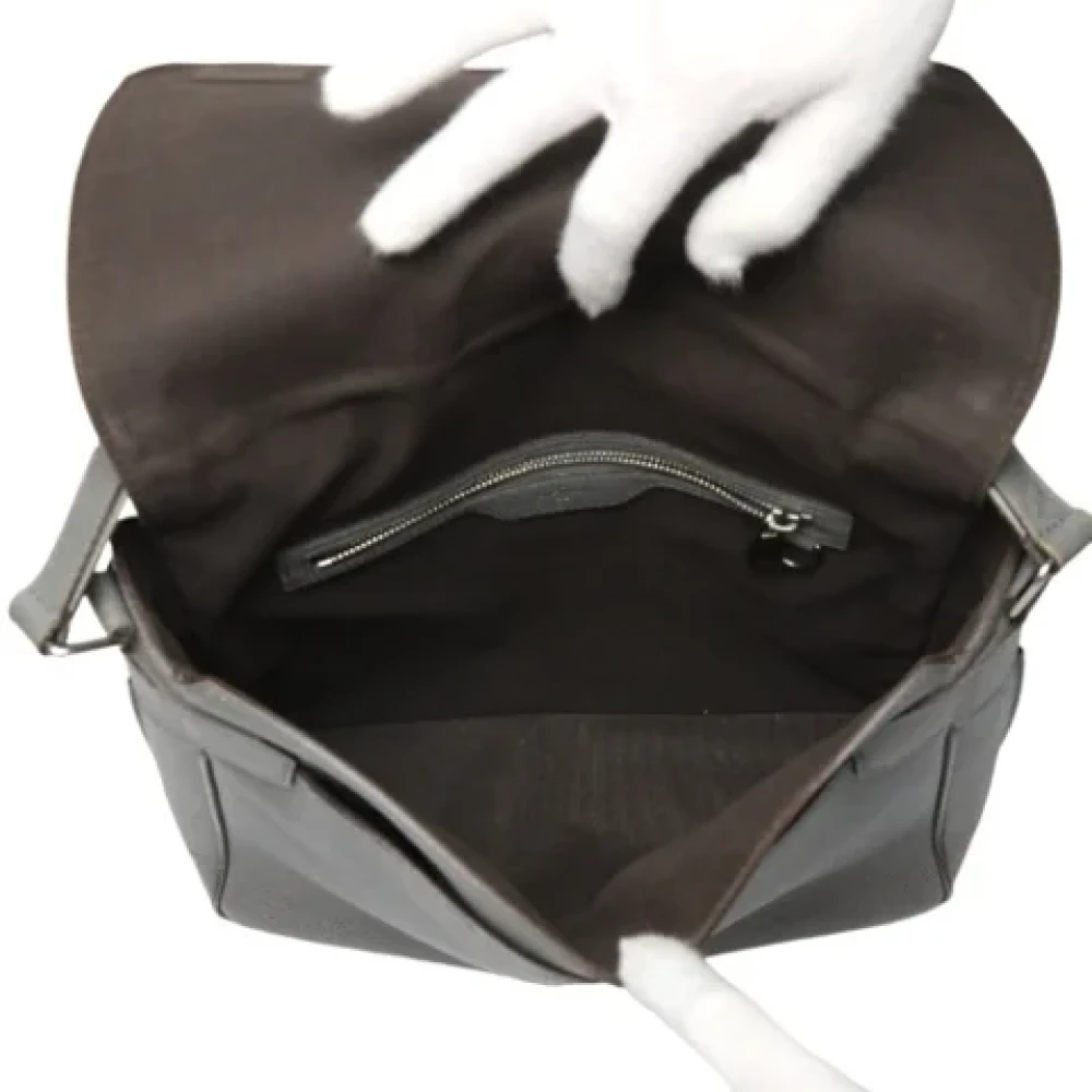 Louis Vuitton Vintage Pre-owned Leather louis-vuitton-bags Gray Dames