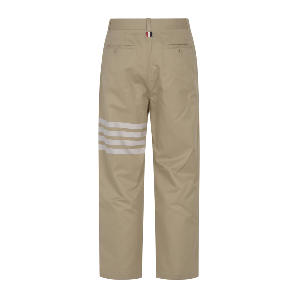 Thom Browne Cropped Trousers Brown Heren