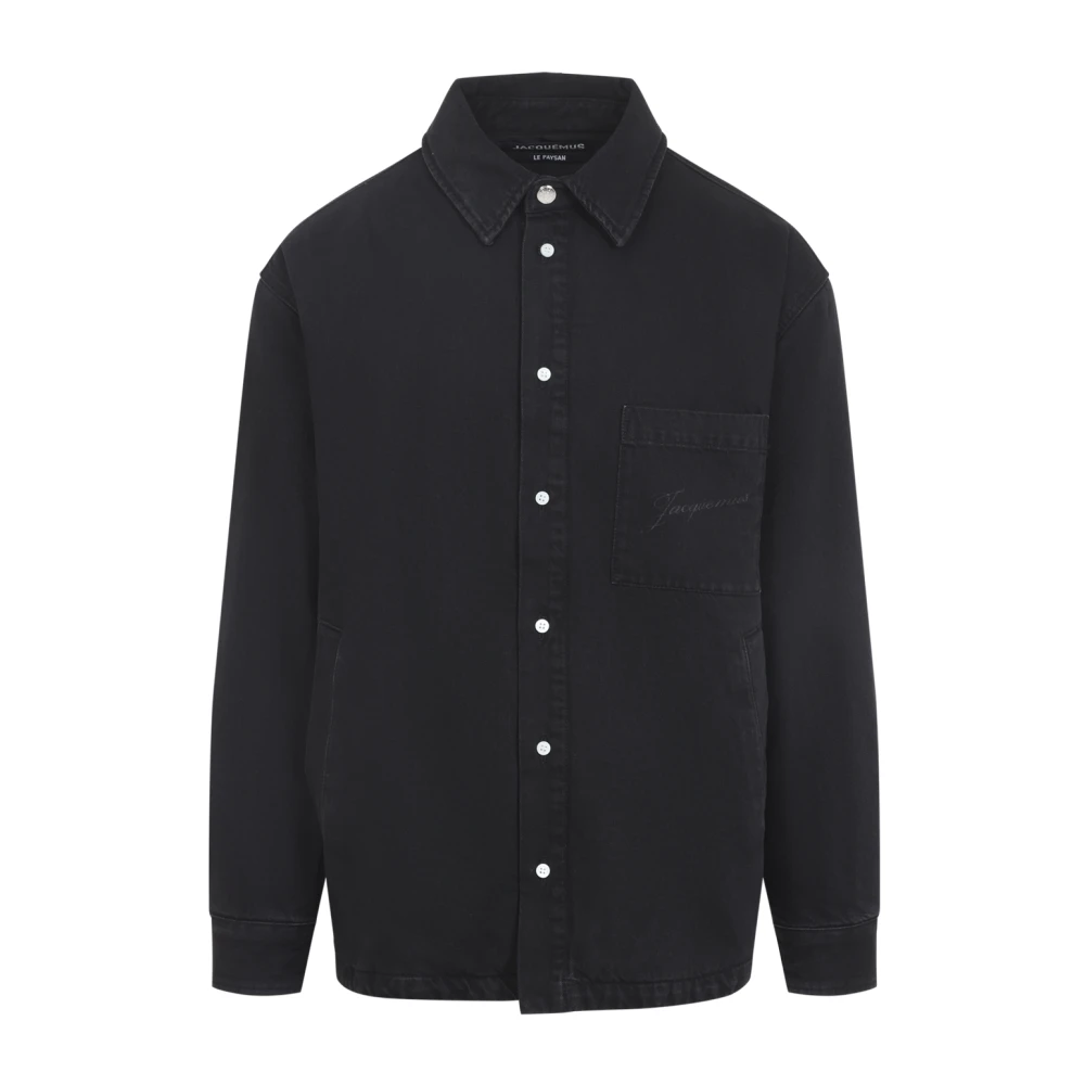 Jacquemus Black Light Jackets, Male, M, Boulanger Overshirt
