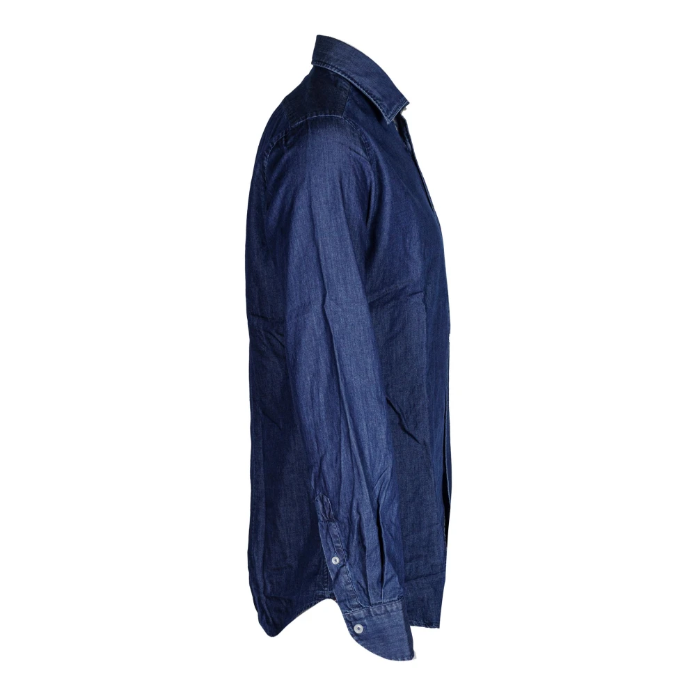 Xacus Stijlvolle Casual Overhemden voor Mannen Blue Heren