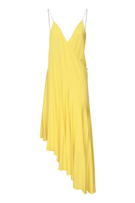 yellow-asymmetrical-jersey-dress-with-petticoat-neckline