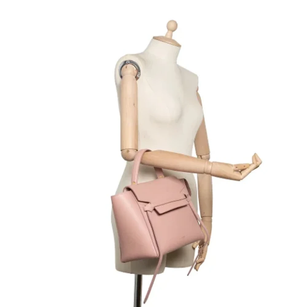 Celine Vintage Pre-owned Leather celine-bags Pink Dames