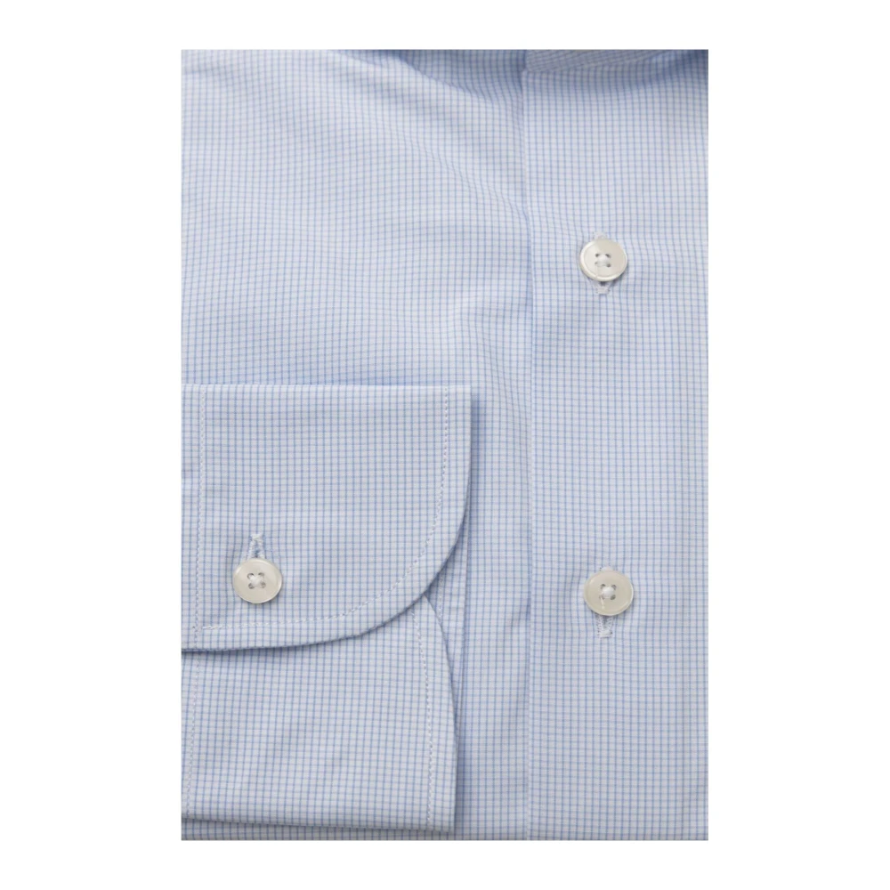Bagutta Franse Kraag Overhemd Elegantie Blue Heren