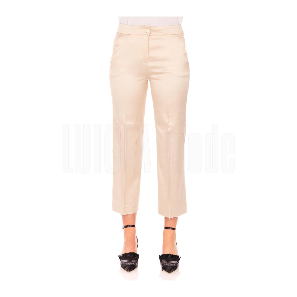 Via Masini 80 Stiliga Byxor Beige, Dam