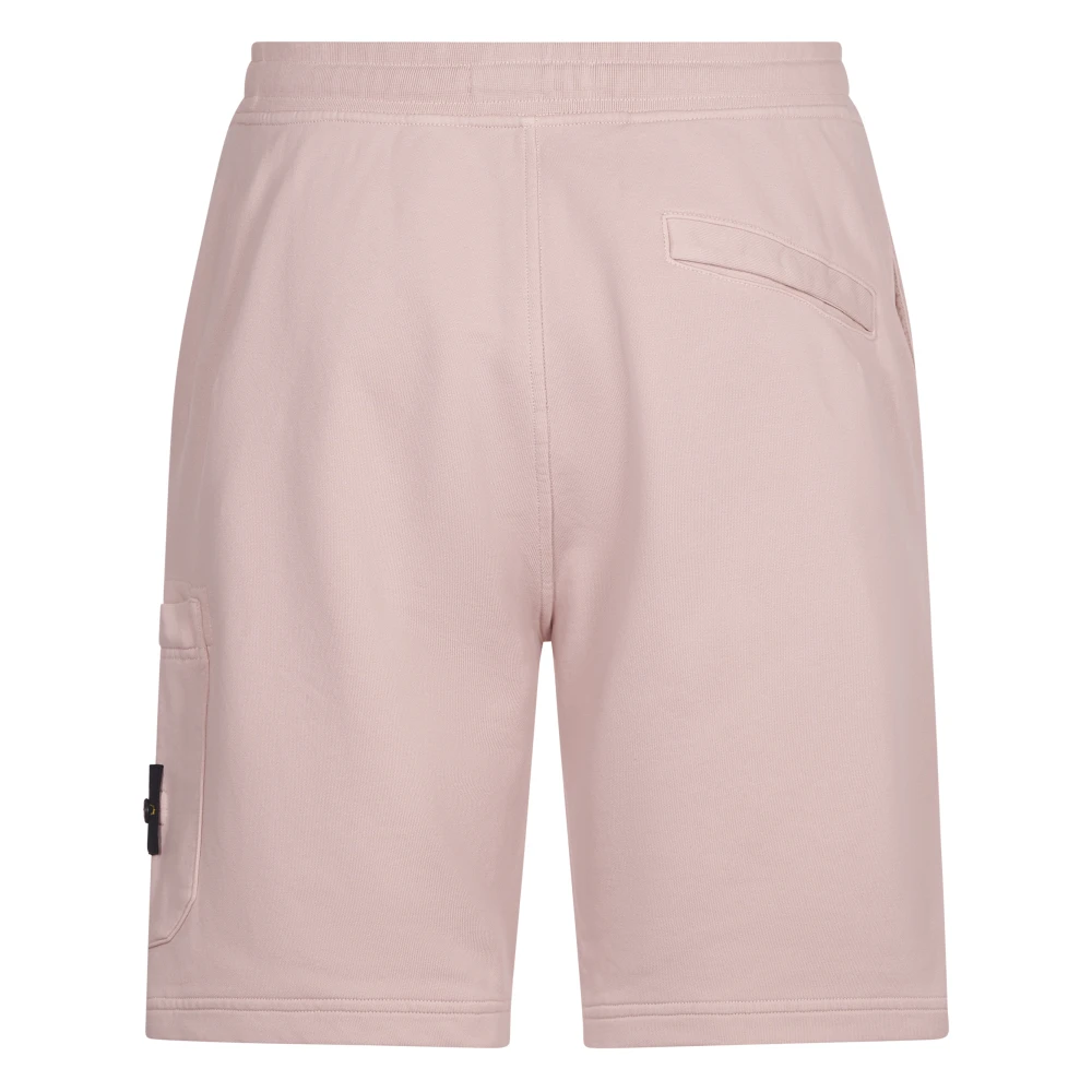 Stone Island Roze Casual Shorts Pink Heren