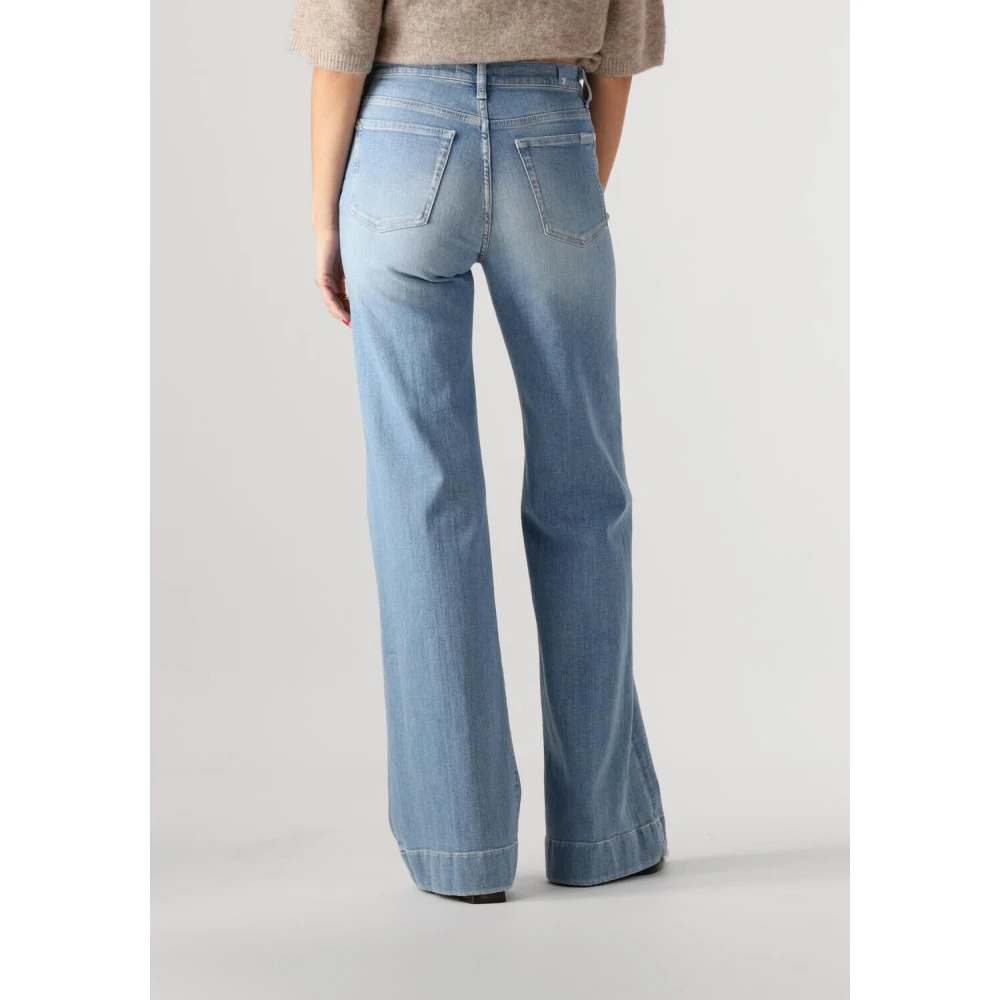 7 For All Mankind Jeans Flare Blue Dames