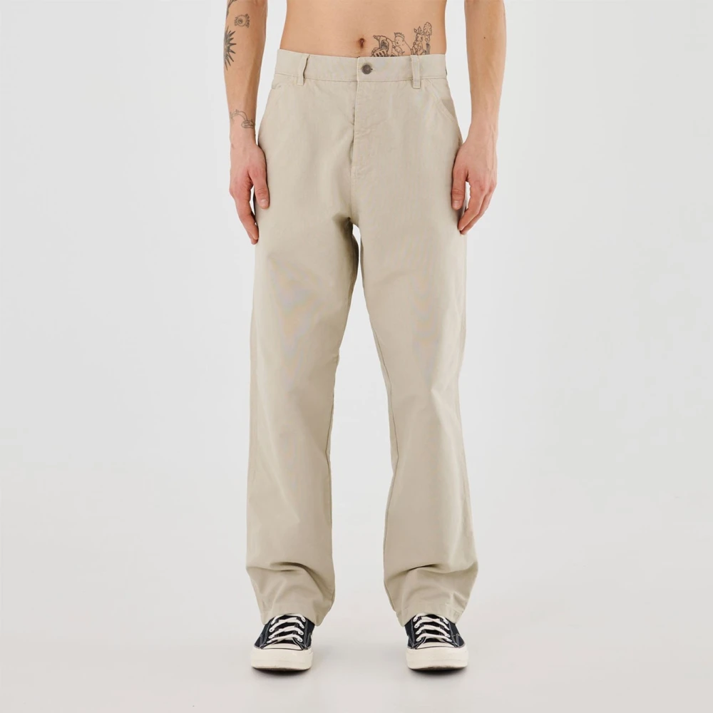 Iuter Beige Katoenen Werkbroek Beige Heren