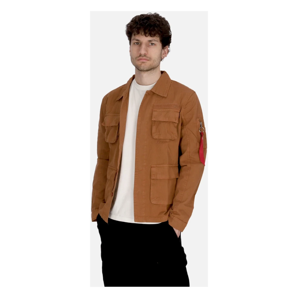 alpha industries Ripstop Cargo Overshirt Jas Hazel Brown Heren