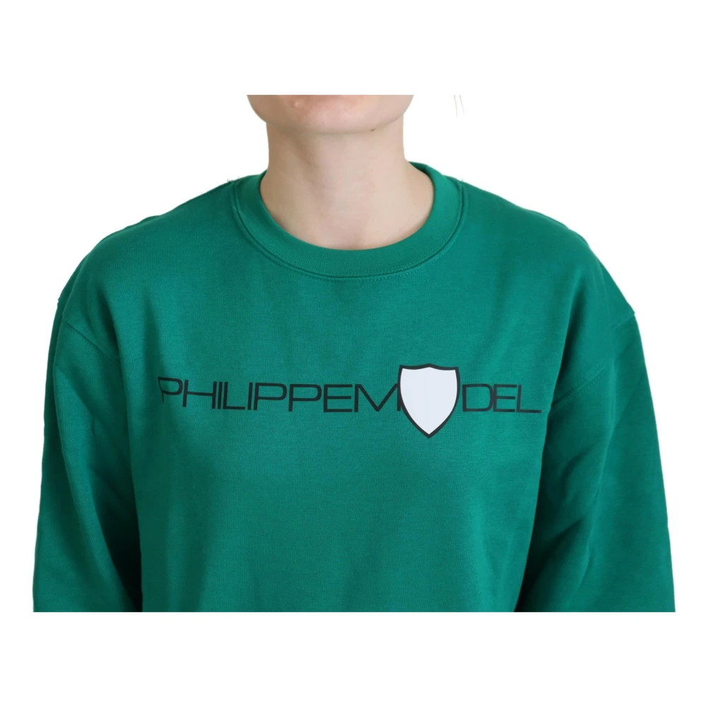 Philippe Model Groene Bedrukte Trui met Lange Mouwen Green Dames