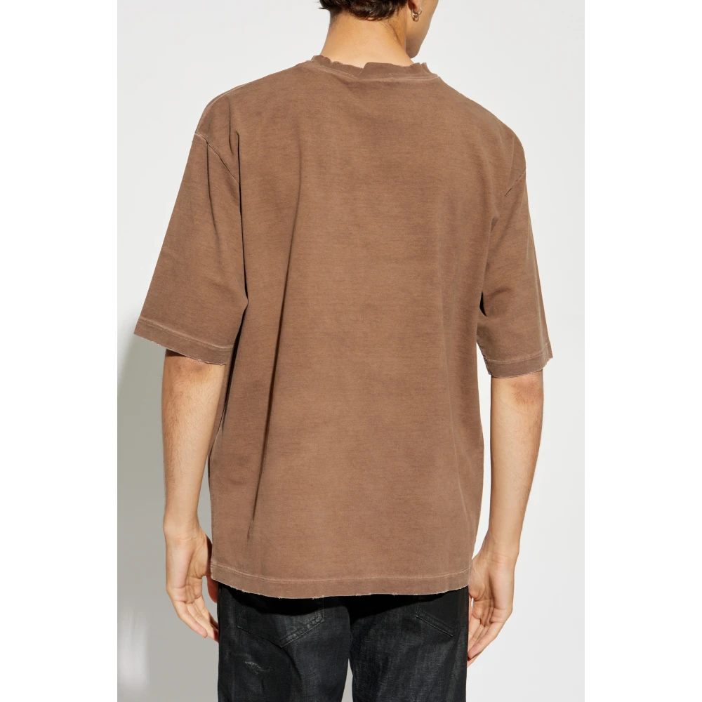 Dsquared2 T-shirt met print Brown Heren
