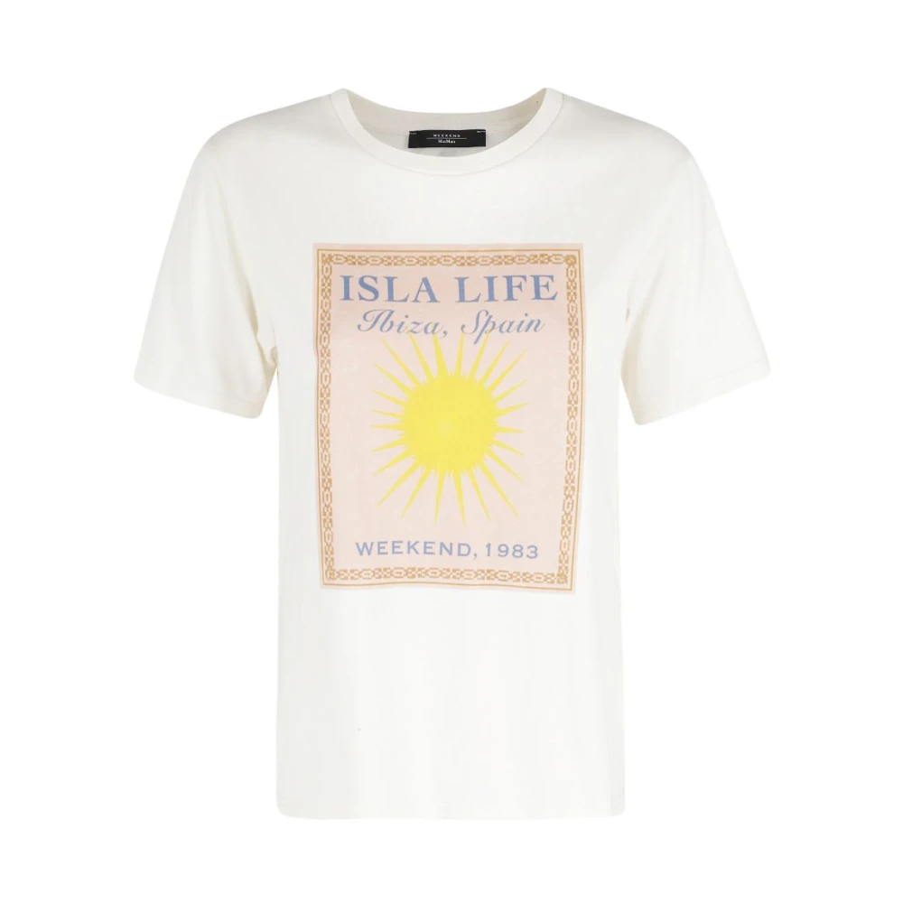 Weekend Max Mara Women's Beige T-Shirts, Xl, T-Shirt Basic Pantera