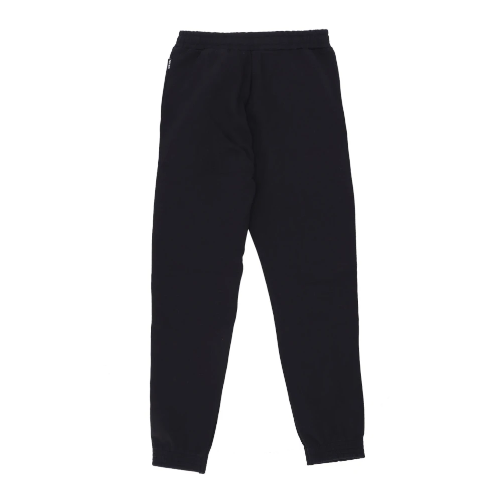 Iuter Zwarte Fleece Sweatpants met Elastische Taille Black Heren