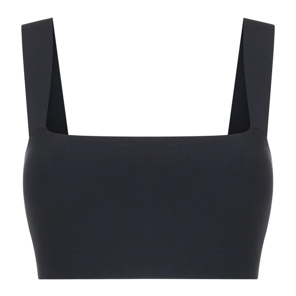 Victoria Beckham Zwarte Top met Vierkante Halslijn Black Dames