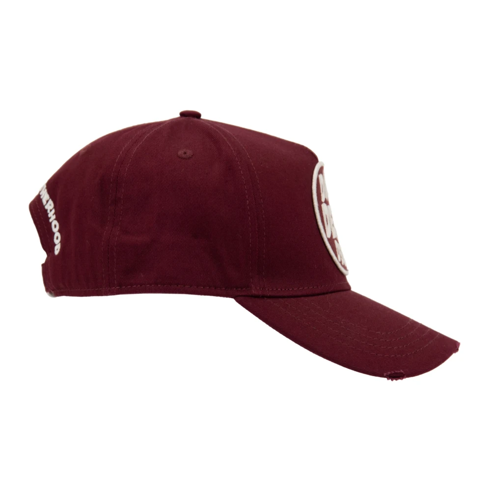 Dsquared2 Vintage Baseballpet met Gesp Red Unisex