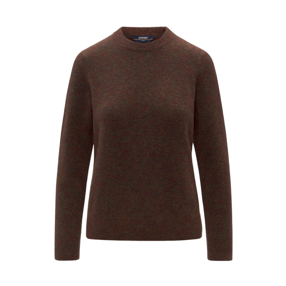 K-Way Vrouw Bruin Truien & Vesten Dames, M, Wol, Clarisse Crewneck Sweater