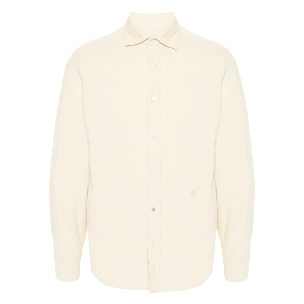 Jacob Cohën Katoenen shirt Made in Italy Beige Heren