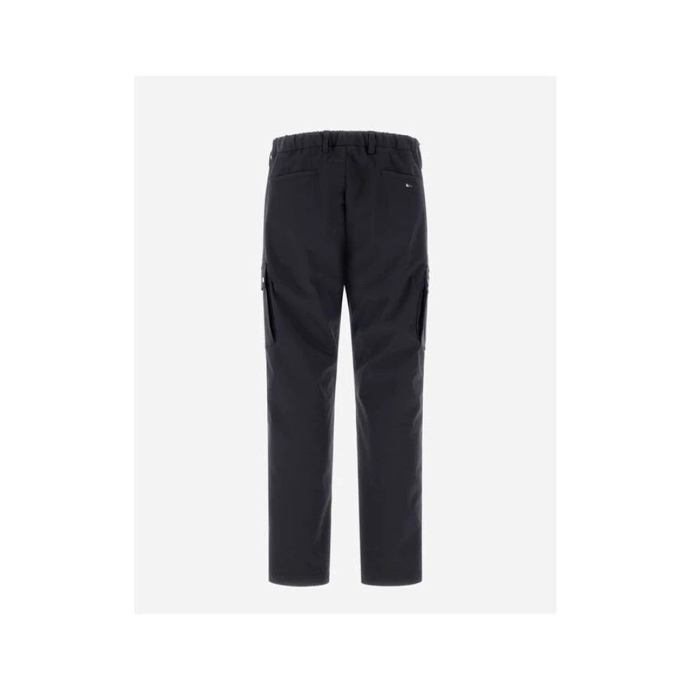 Herno Straight Trousers Blue Heren
