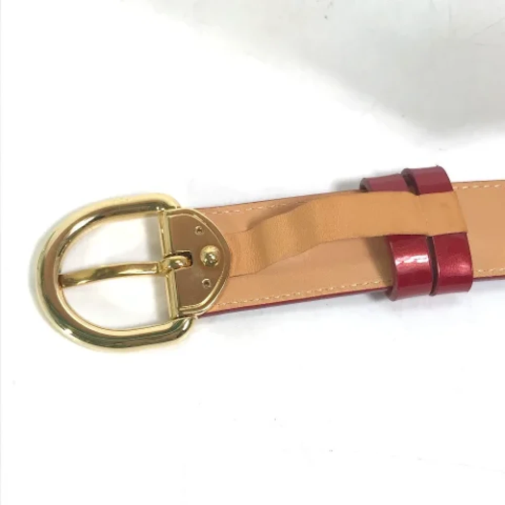 Louis Vuitton Vintage Pre-owned Leather belts Red Dames