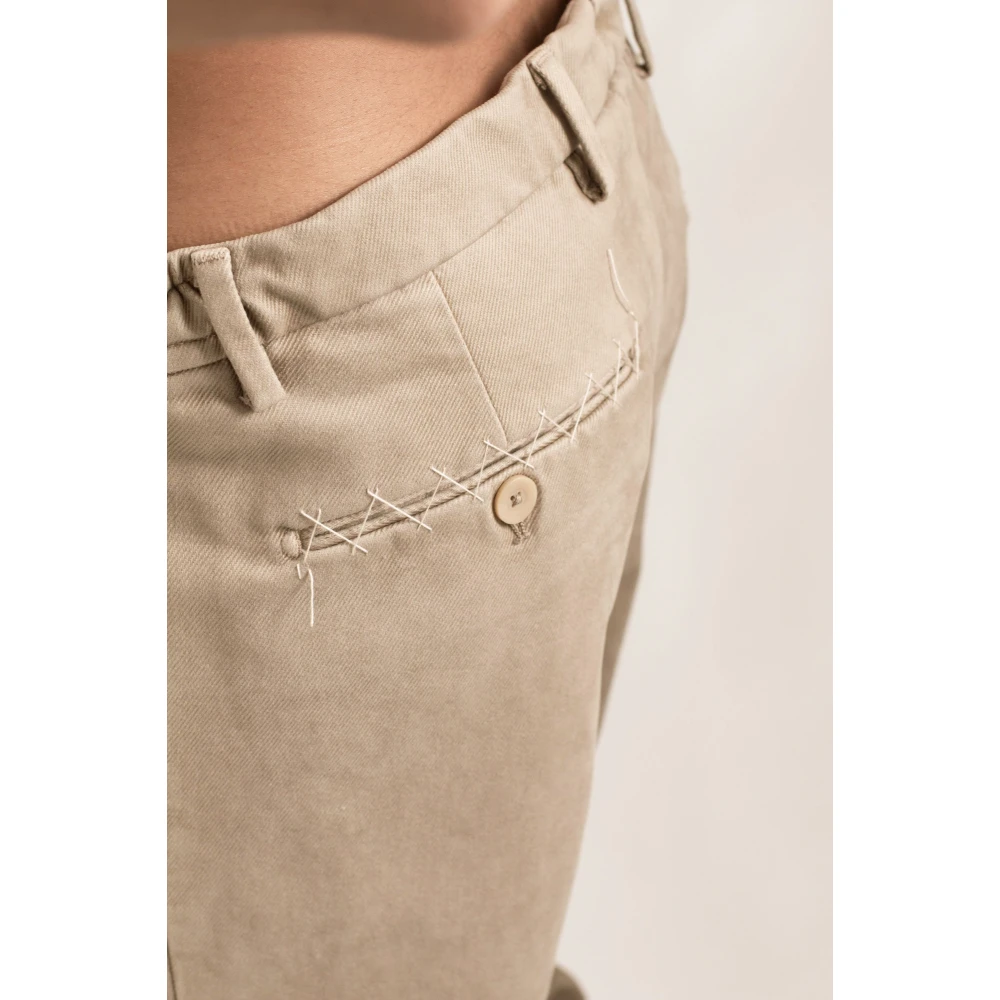 Briglia 5-Pockets Broek in Bricklaned Stijl Beige Heren
