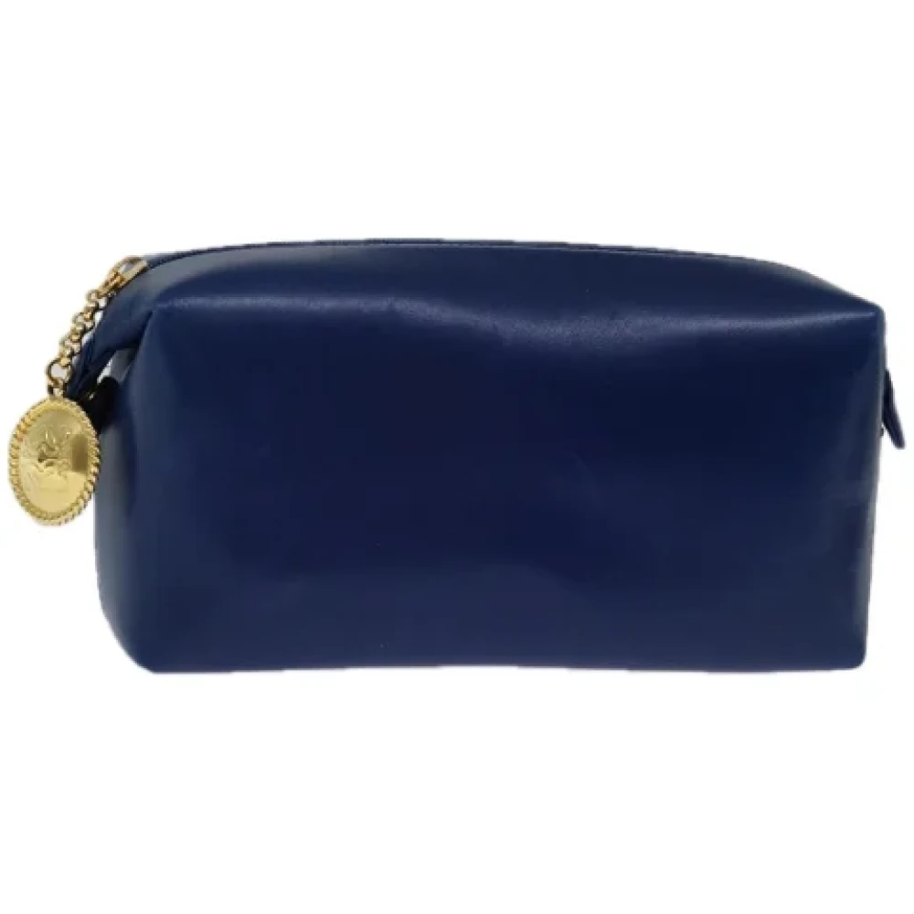Loewe Pre-owned Leather clutches Blue Dames