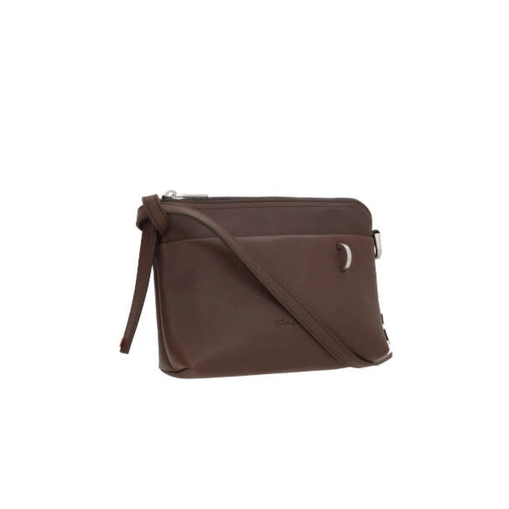 Rick Owens Bruine Leren Crossbodytas Brown Dames