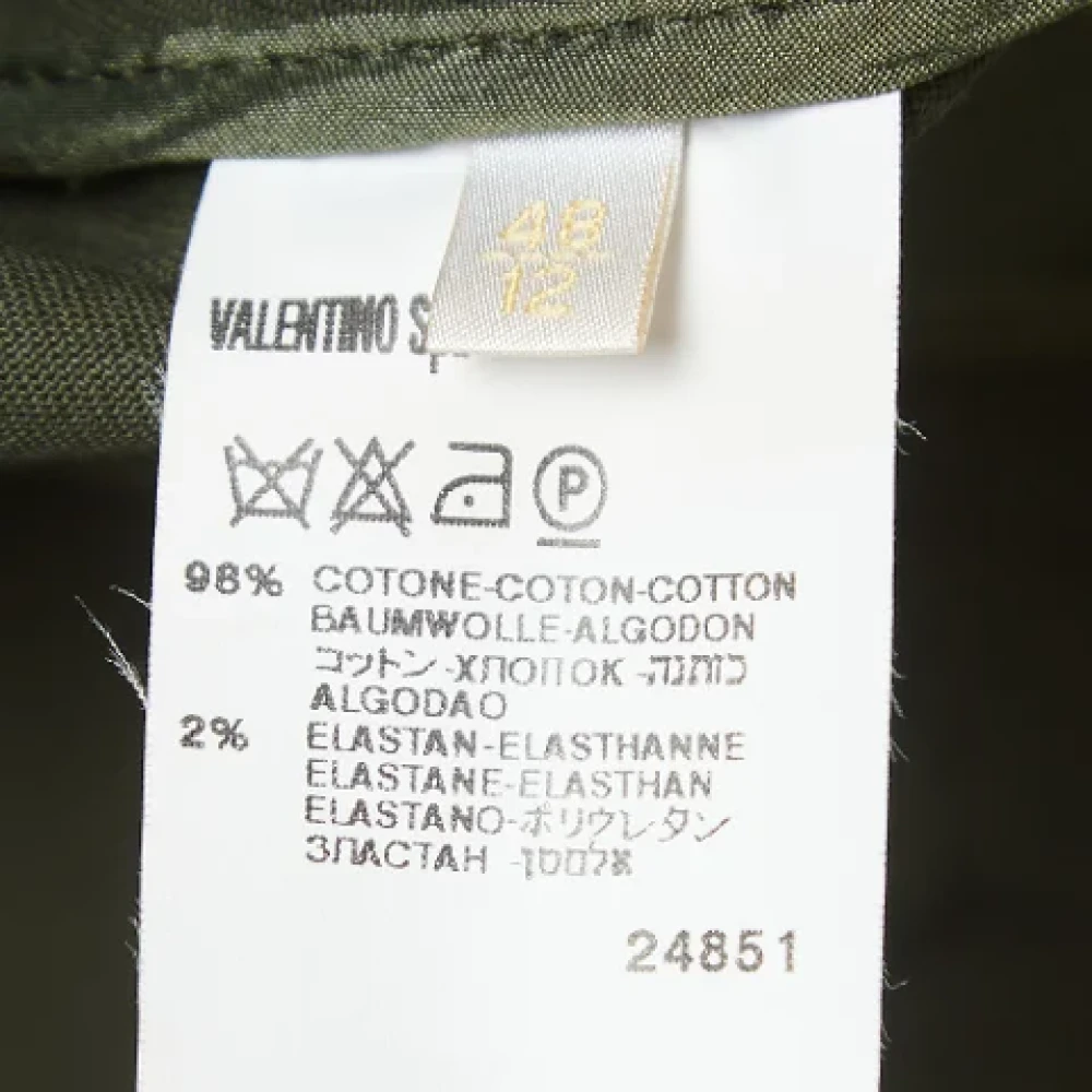 Valentino Vintage Pre-owned Cotton outerwear Green Dames