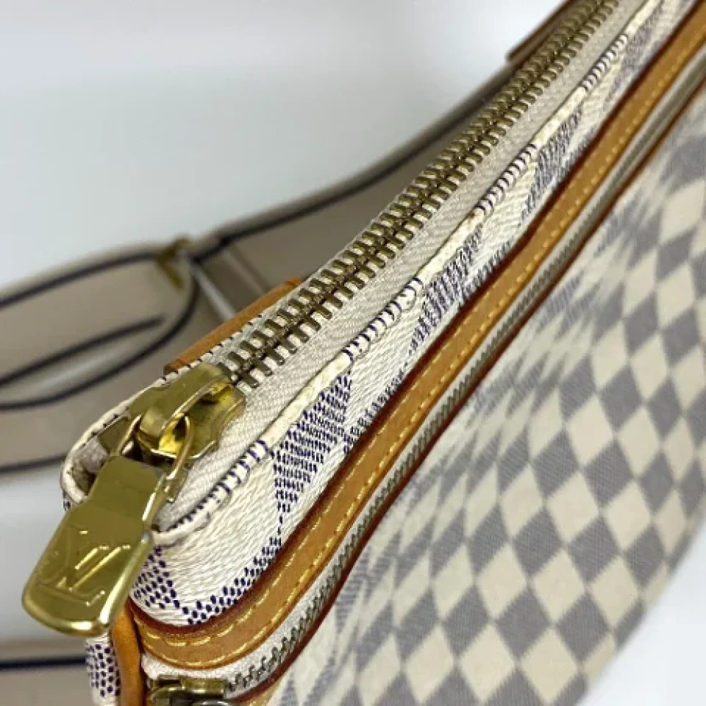 Louis Vuitton Vintage Pre-owned Cotton louis-vuitton-bags White Dames