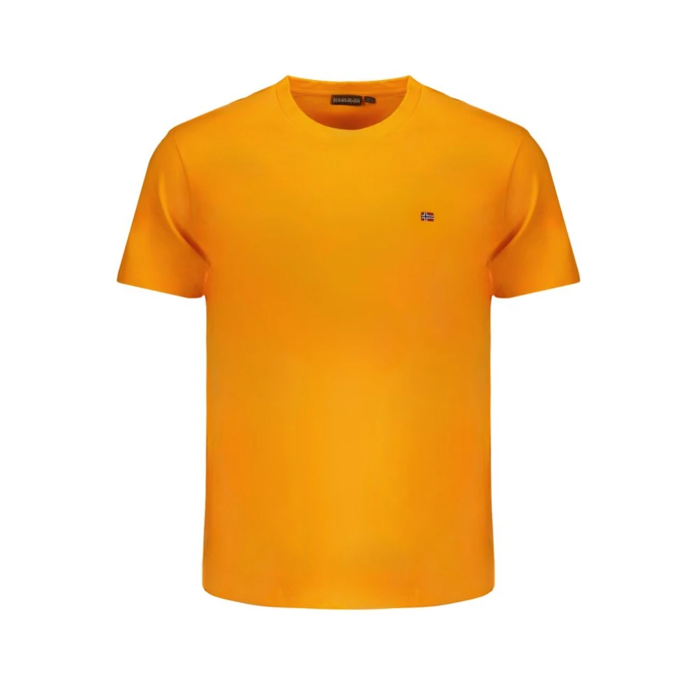 Napapijri Oranje Katoenen T-shirt Orange Heren
