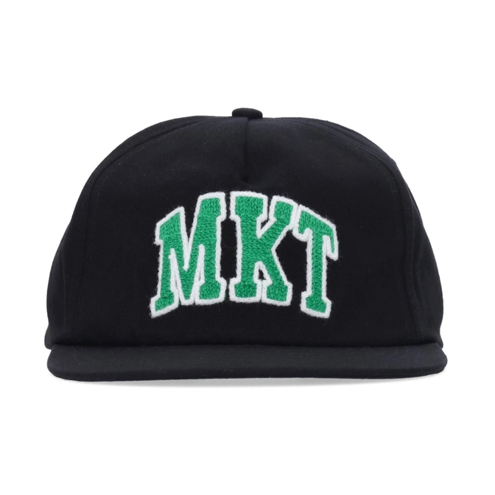 Market Zwarte Platte Klep 5 Panel Black Heren