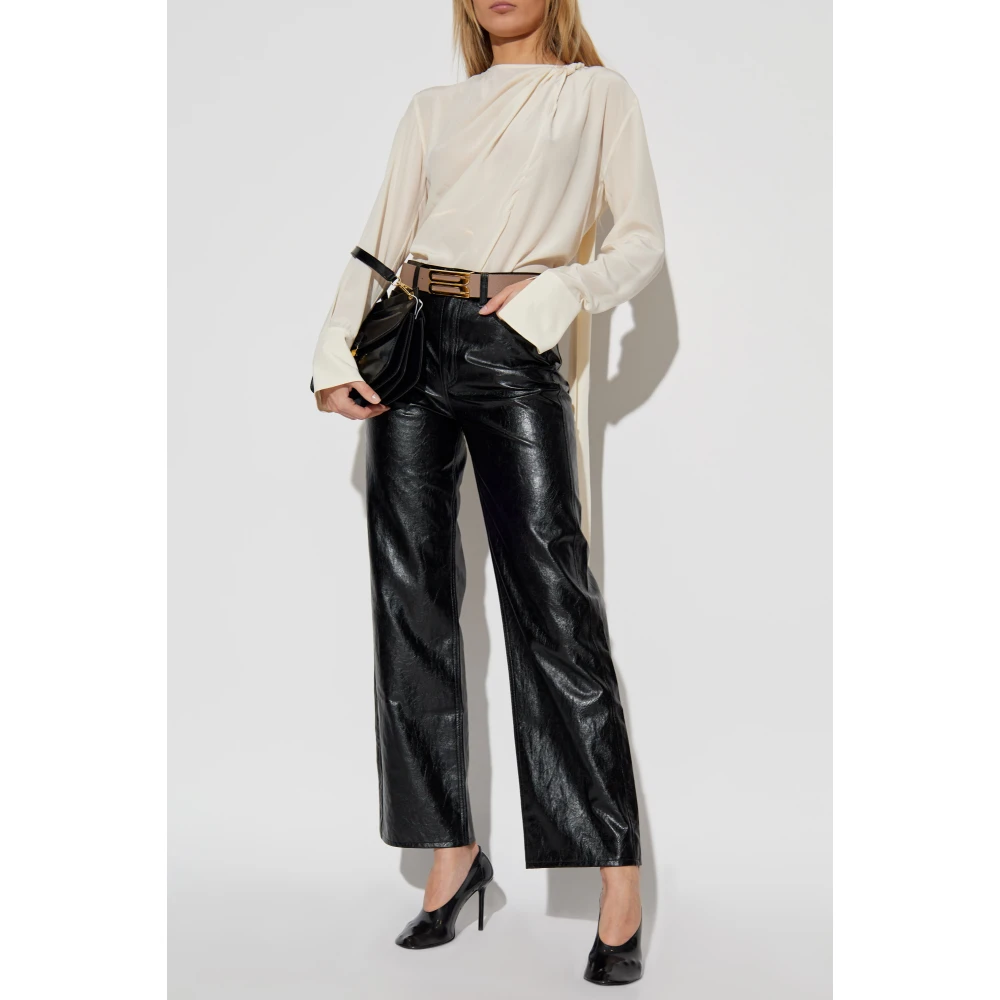 Victoria Beckham Zijden top Beige Dames