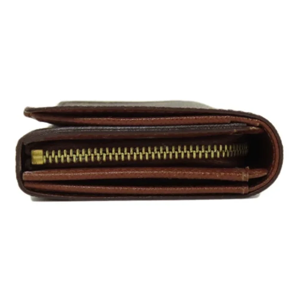 Louis Vuitton Vintage Pre-owned Fabric wallets Brown Dames