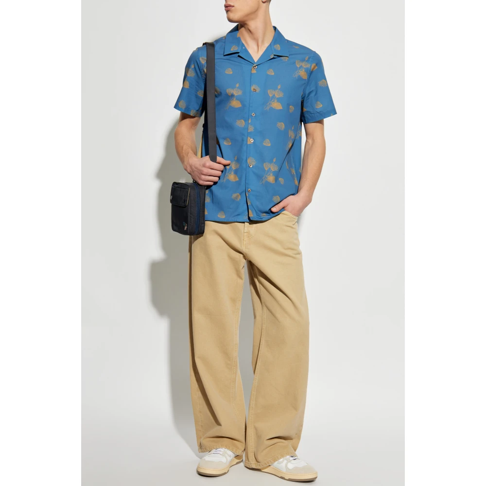 PS By Paul Smith Katoenen korte mouwen shirt Blue Heren