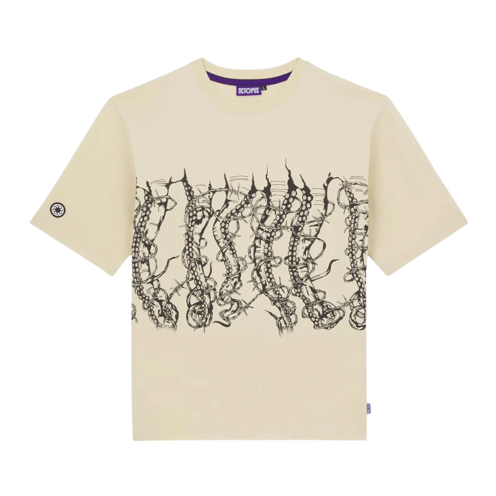 Octopus Prikkeldraad Choke Tee Room Beige Heren