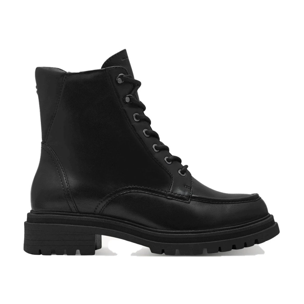 Tamaris Women's Black Lace Ankle Boots - Lace-Up Boots - 5 Uk - Shoes