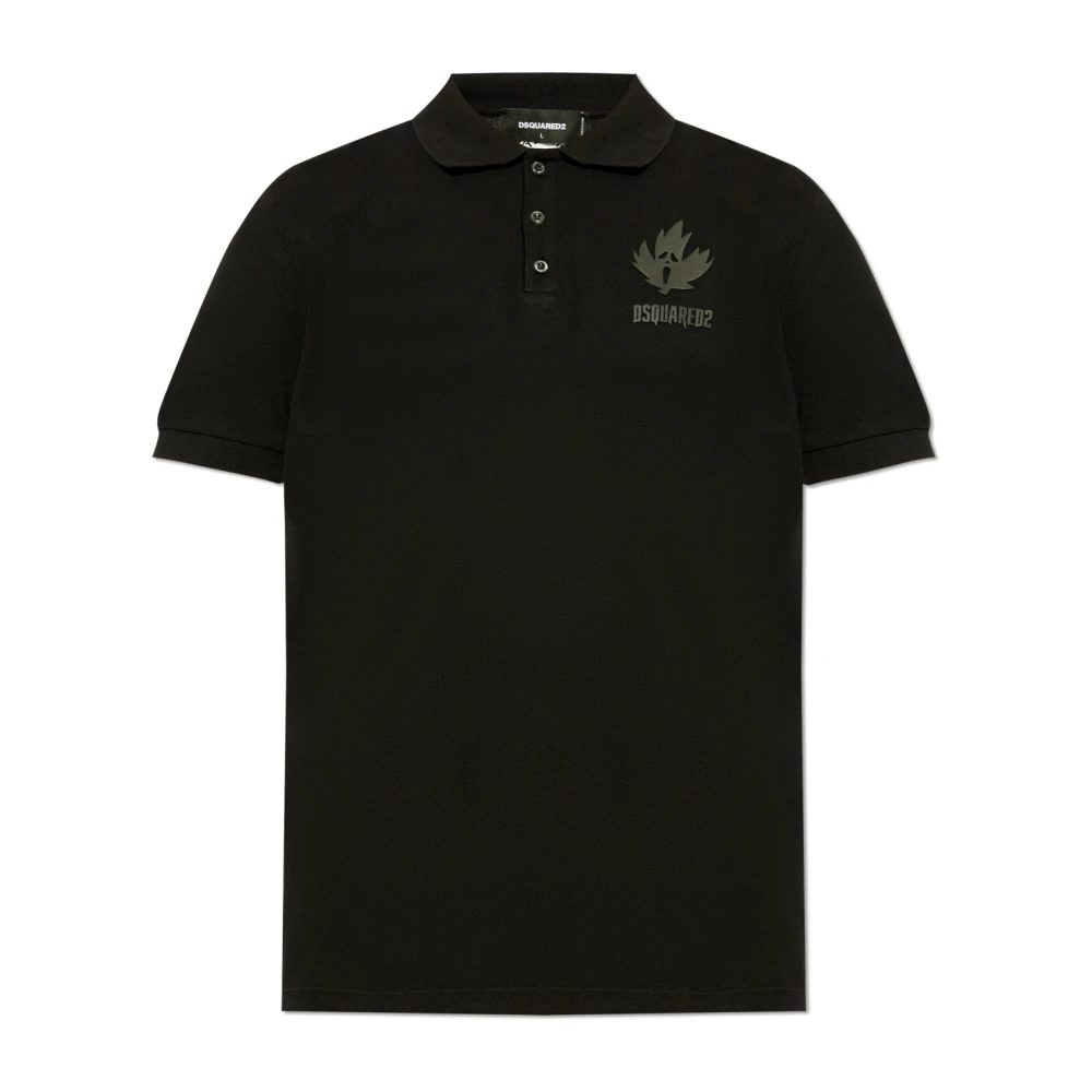Dsquared2 Polo met logo Black Heren
