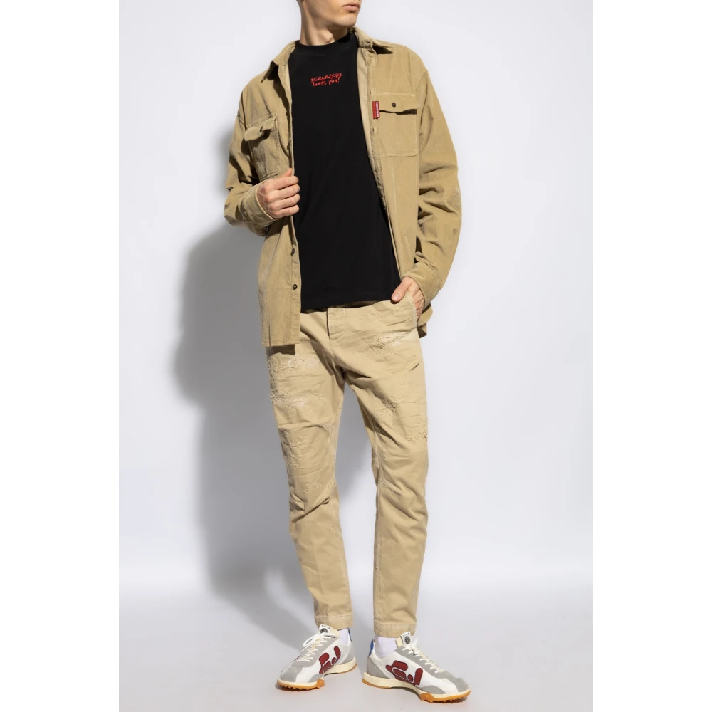 Dsquared2 Chino Broek Beige Heren