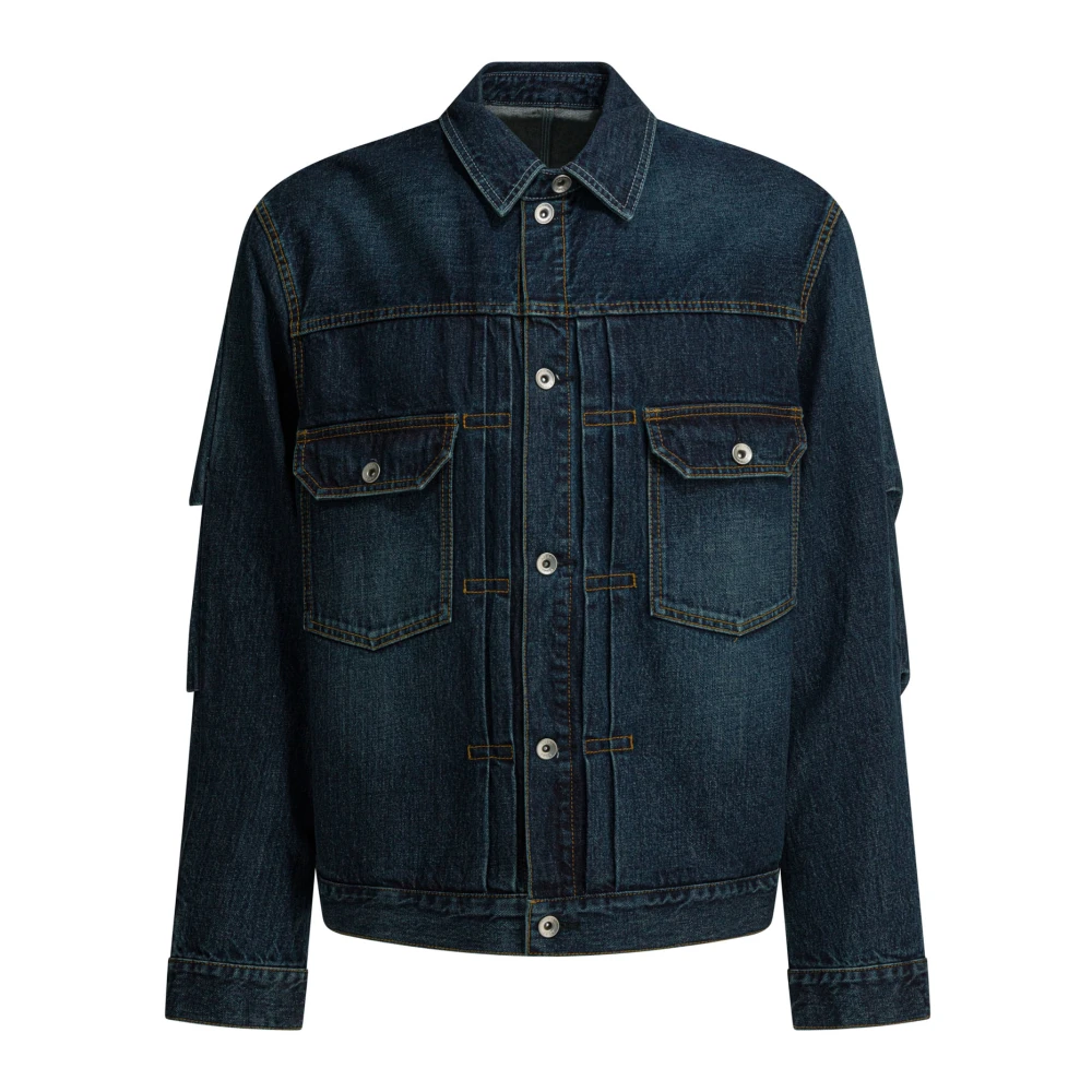 Sacai Uomo Blu Giacche, L, New,