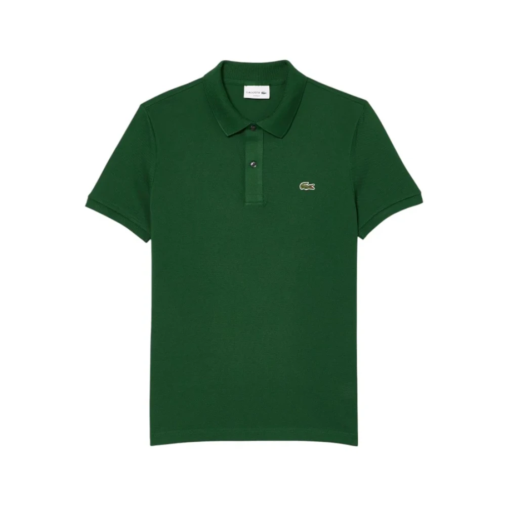 Lacoste Men's Green Polo Shirts, 4XL, Slim Fit L.12.12 Piqué Polo