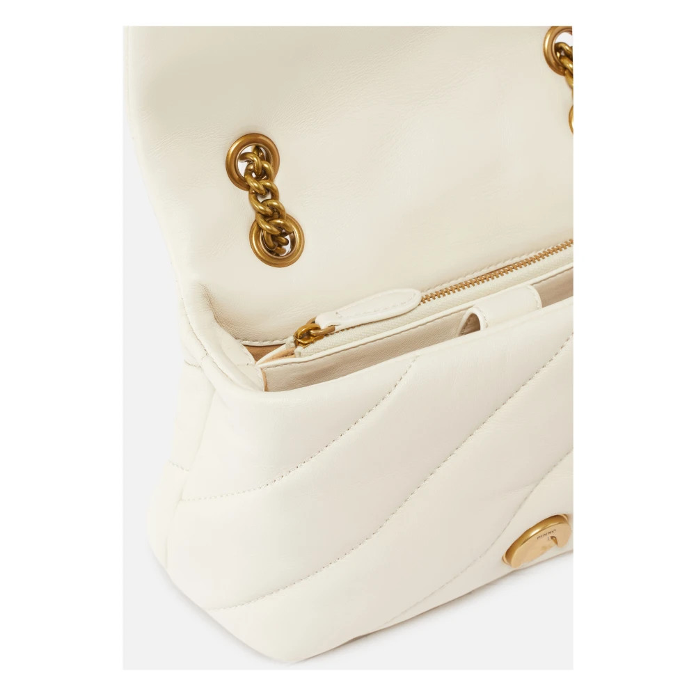 pinko Kleur Blok Liefde Tas Puff White Dames