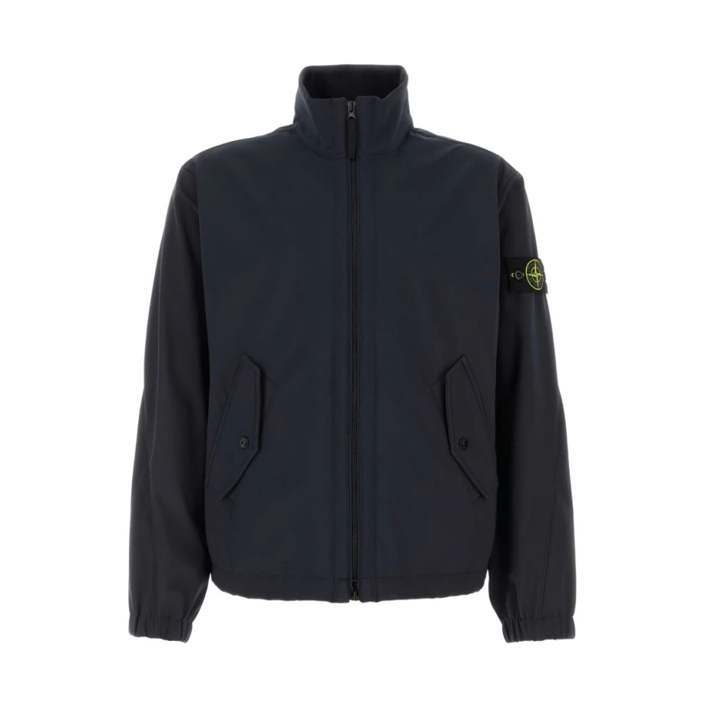 Stone Island Men's Blue Zip Jacket - Light Jackets - M - Jackets