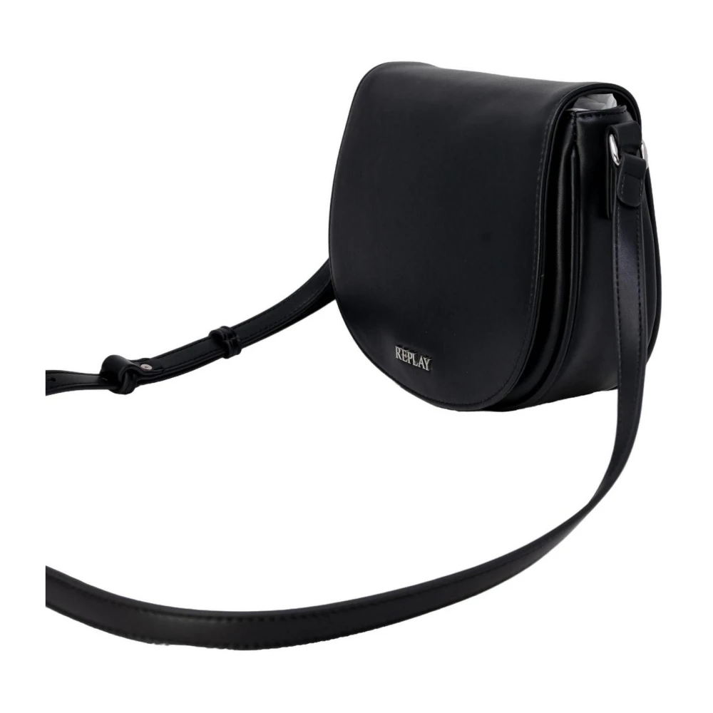 Replay Zwarte schoudertas Black Dames