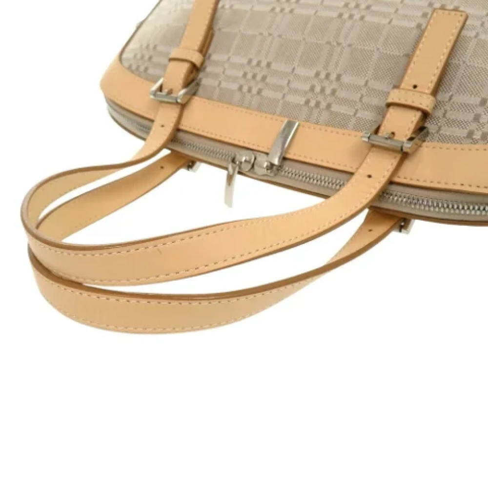 Burberry Vintage Pre-owned Canvas handbags Beige Dames