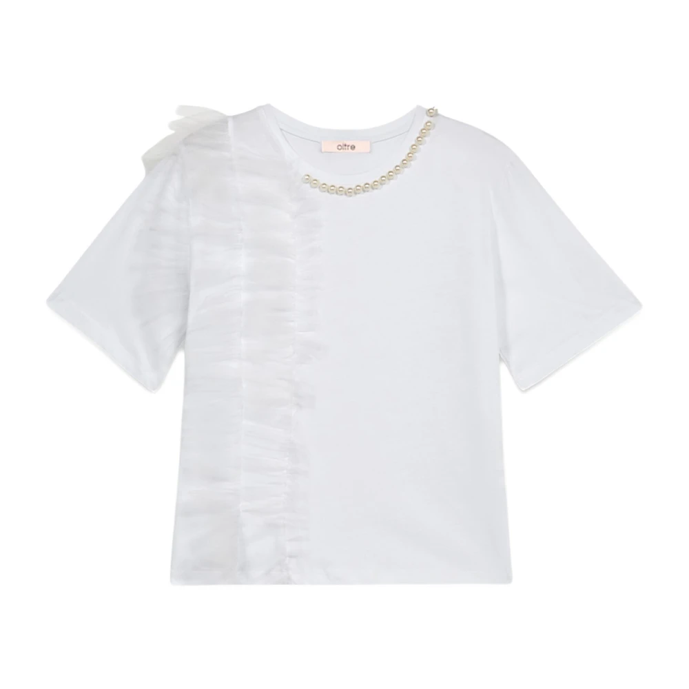 Oltre - Tops > T-Shirts - White - Oltre - Modalova