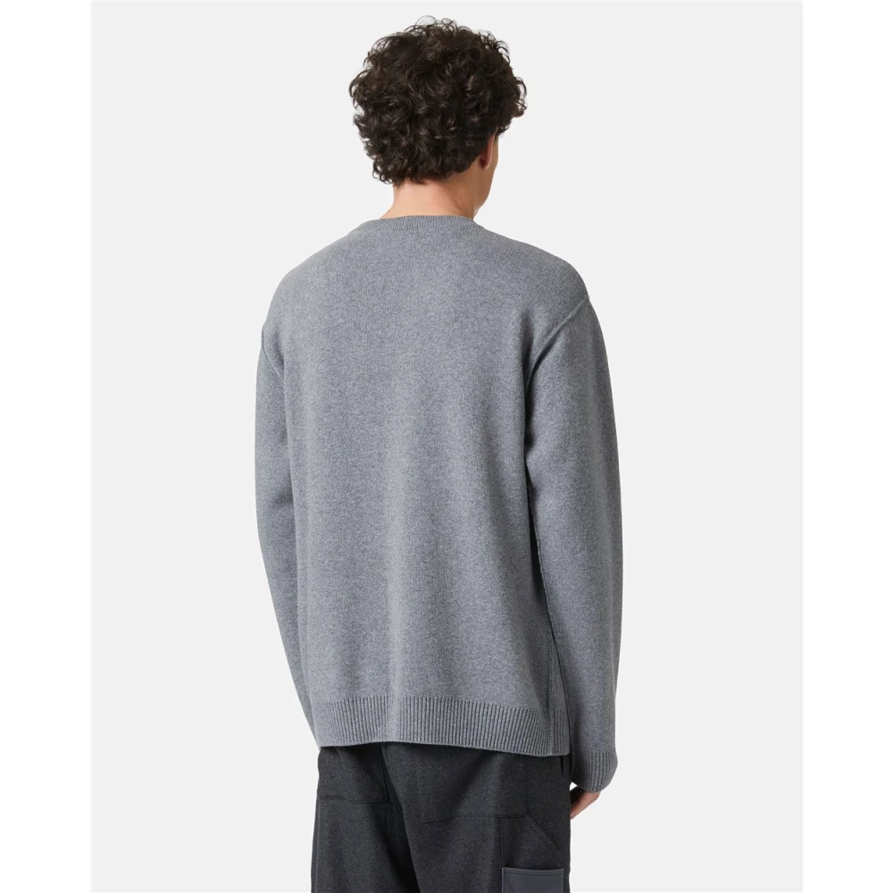 Iceberg Trui van wolmix met ronde hals Gray Heren