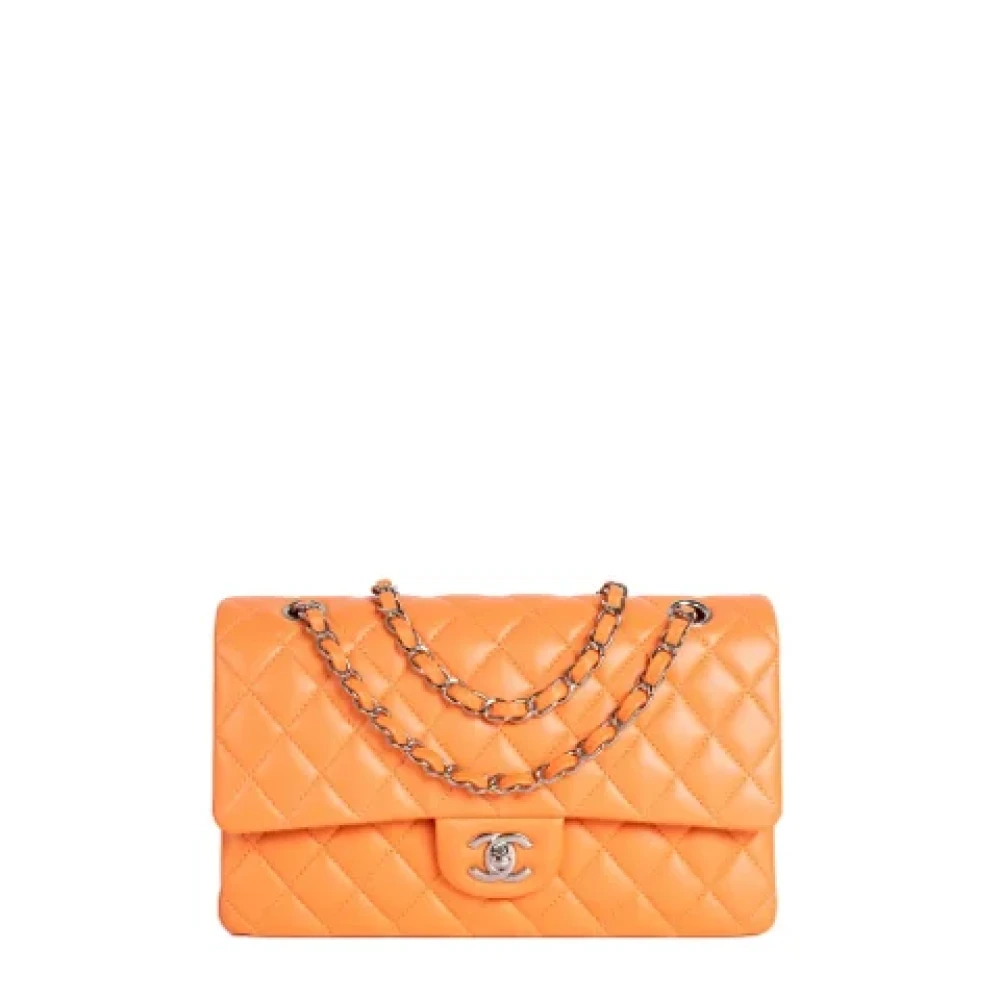 Chanel Vintage Pre-owned Leather chanel-bags Orange Dames