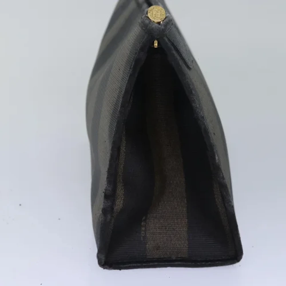 Fendi Vintage Pre-owned Canvas clutches Black Dames