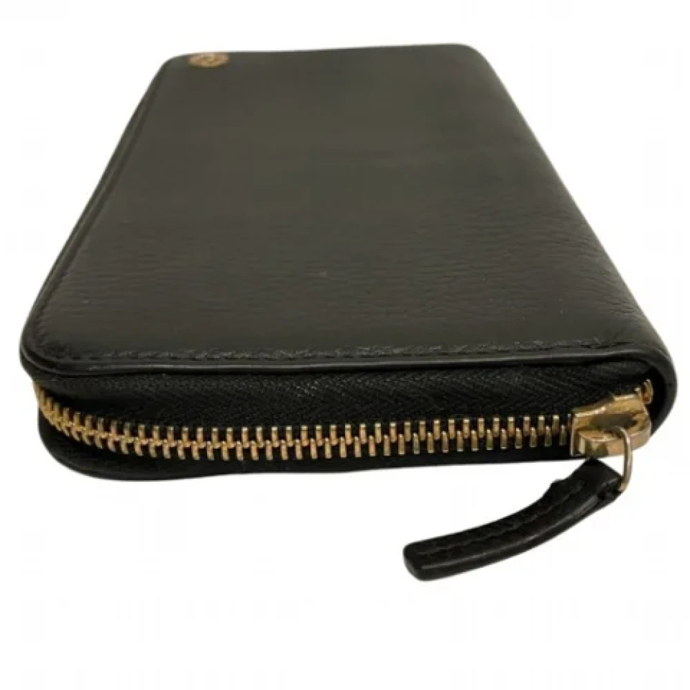 Gucci Vintage Pre-owned Leather wallets Black Dames